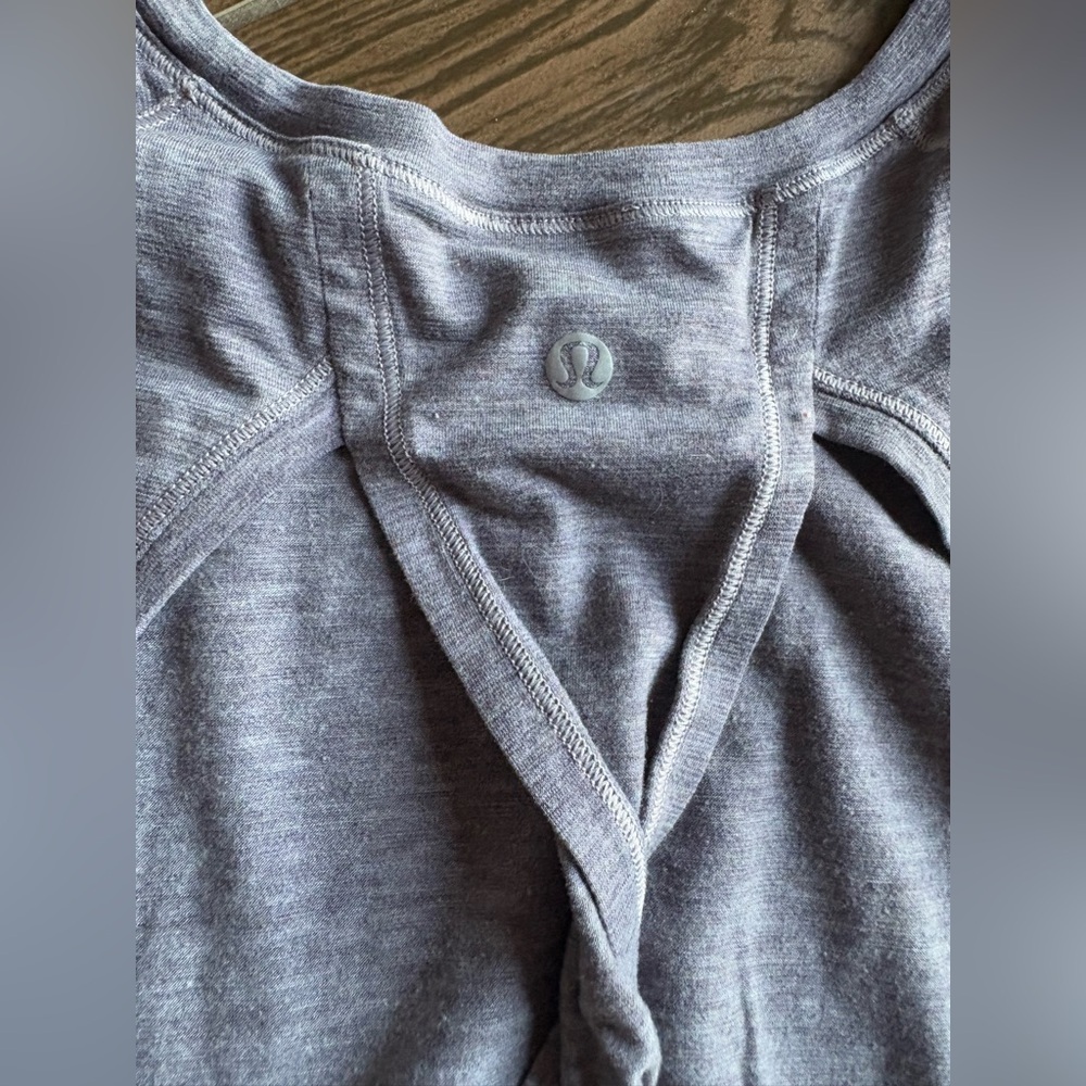 Lululemon Cross Back Grey Tee